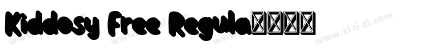 Kiddosy Free Regula字体转换